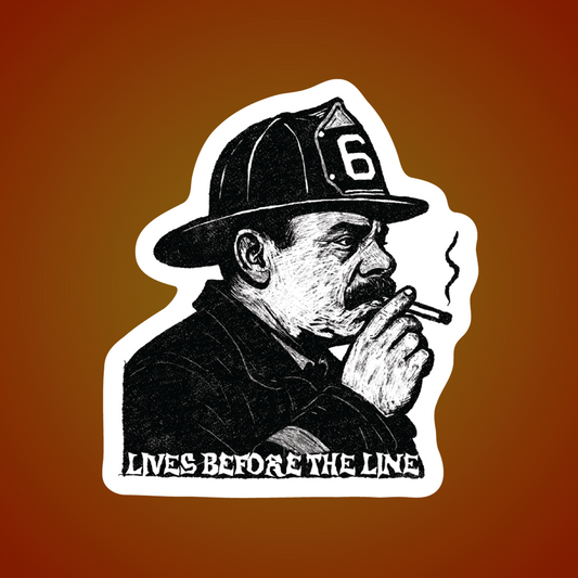 "Lives Before The Line" Sticker